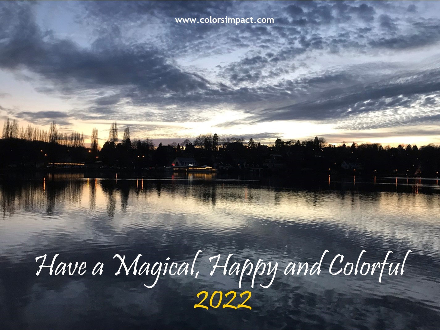 Magical, Happy and Colorful year 2022 from Dominique Latteur Colors Impact